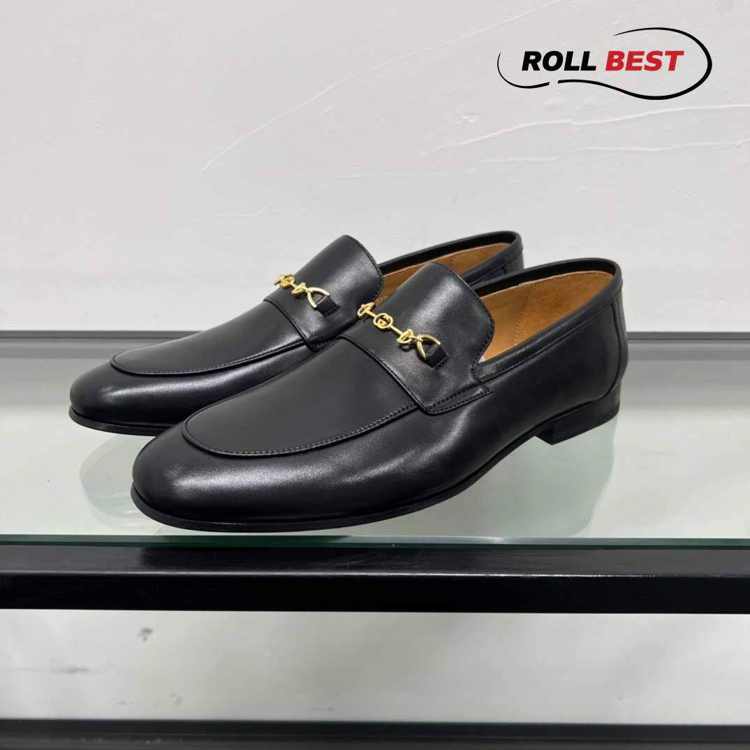 Giày Gucci Loafer With Horsebit 'Black'