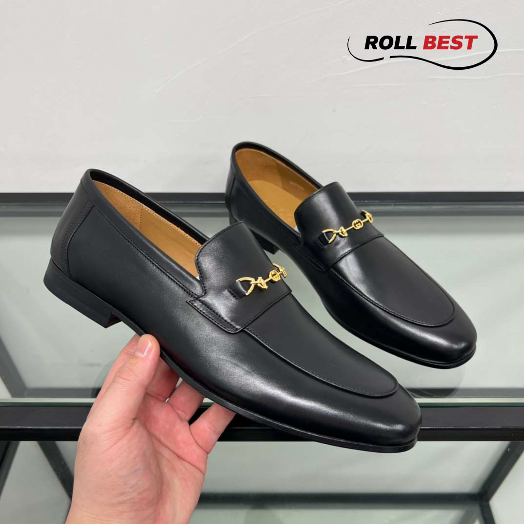 Giày Gucci Loafer With Horsebit 'Black'