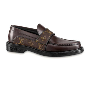 Giày Louis Vuitton Derby Harness Brown Loafers Hoa