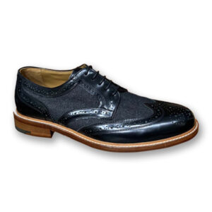 Giày Louis Vuitton Leather Wingtip Brogue Shoe Black