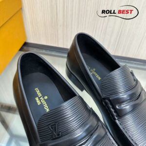 Giày Louis Vuitton Louis Loafers ‘Black’ Đế Cao Da Vân