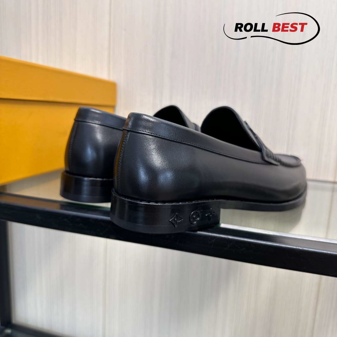 Giày Louis Vuitton Louis Loafers ‘Black’ Đế Cao Da Vân