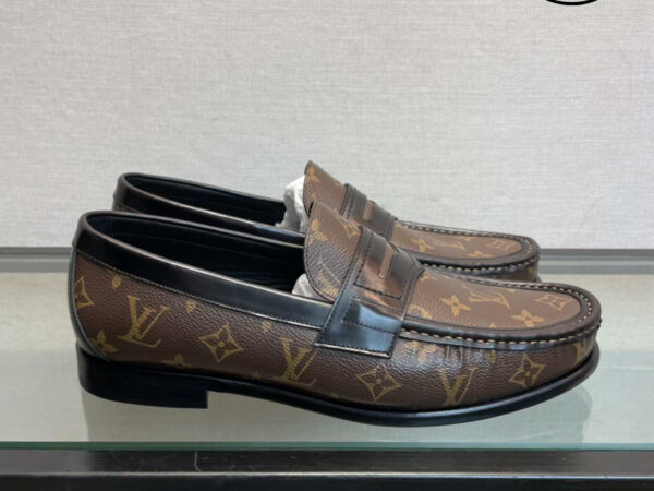 Giày Louis Vuitton LV LVXNBA Loafer Đế Cao Da Bò