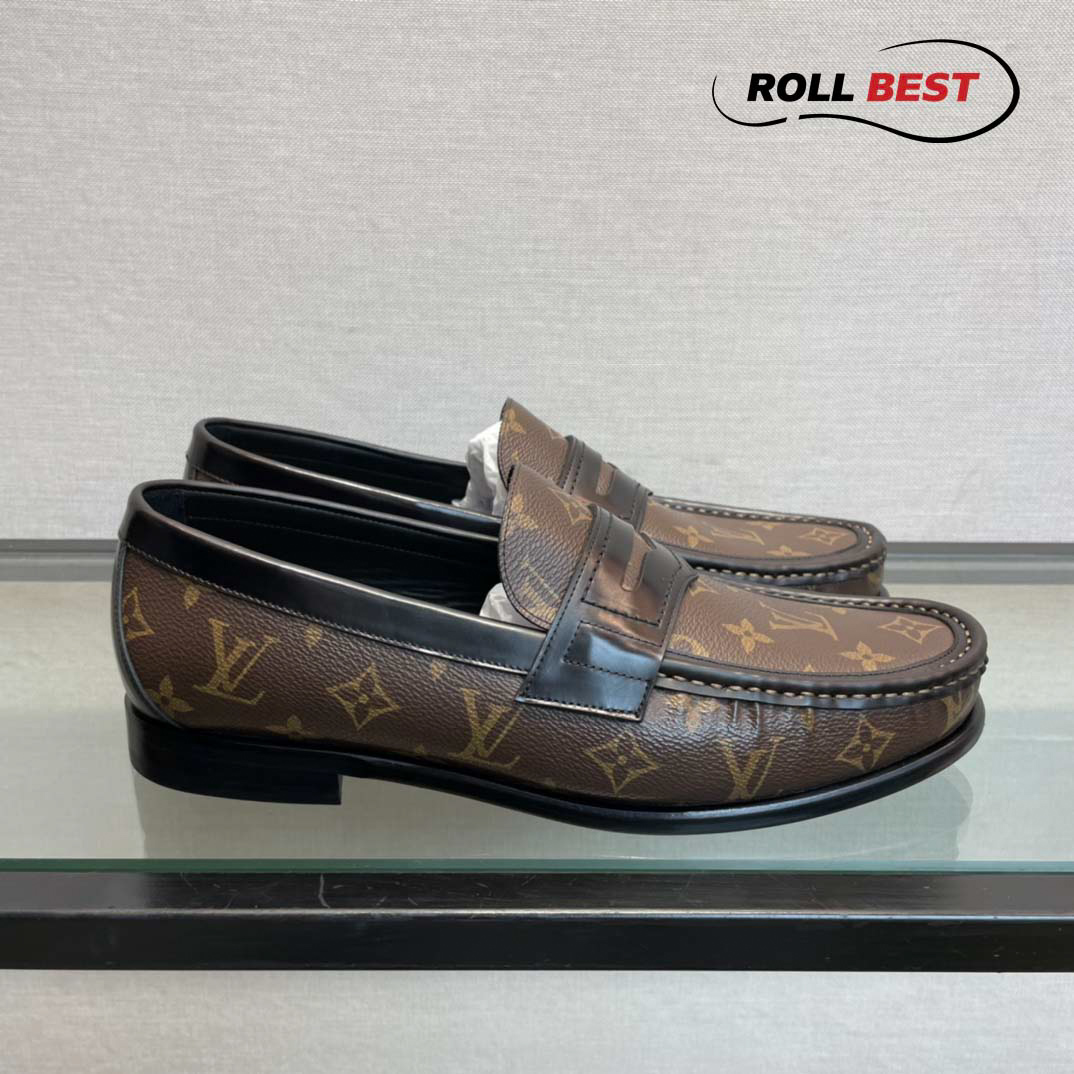 Giày Louis Vuitton LV LVXNBA Loafer Đế Cao Da Bò