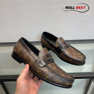 Giày Louis Vuitton LV LVXNBA Loafer Đế Cao Da Bò