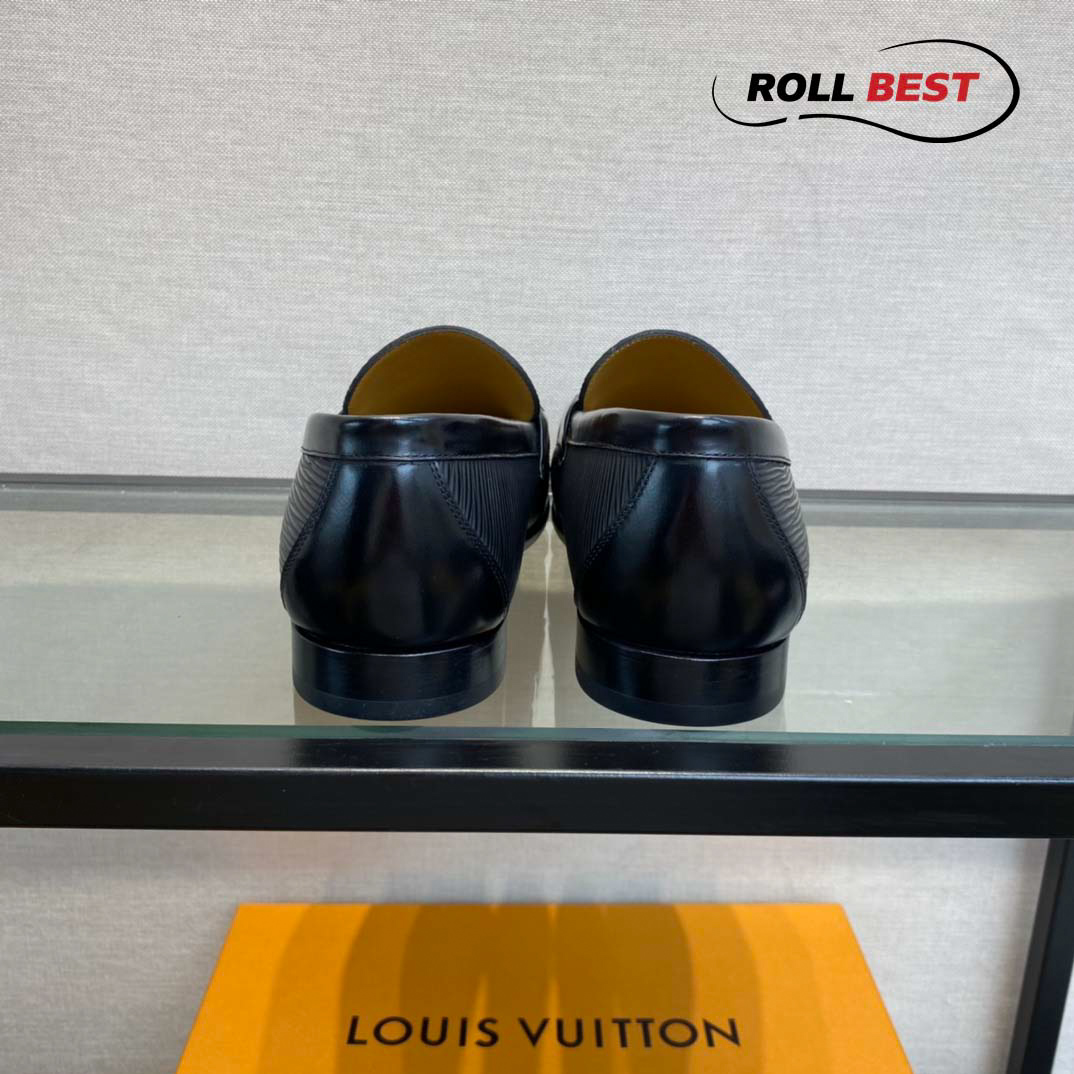 Giày Louis Vuitton Major Loafer Da EPI Đế Cao Sọc Ngang