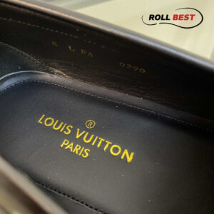 Giày Louis Vuitton Major Loafer Đế Cao Da Nhăn Khóa Vàng