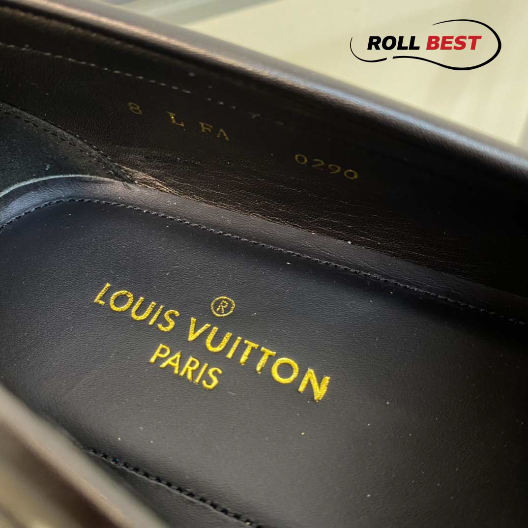 Giày Louis Vuitton Major Loafer Đế Cao Vân Charm Khóa Vàng