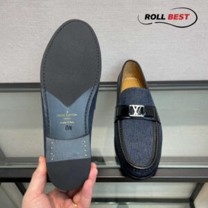 Giày Louis Vuitton Major Loafer Đế Cao Xanh Than