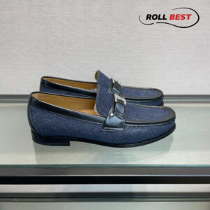 Giày Louis Vuitton Major Loafer Đế Cao Xanh Than