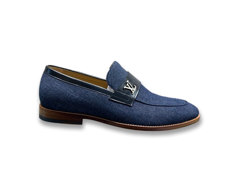 Giày Louis Vuitton Saint Germain Loafer Xanh Than