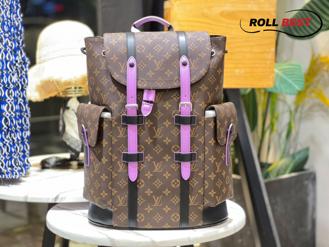 Louis Vuiton Christopher PM Backpack Monogram Macassar Canvas