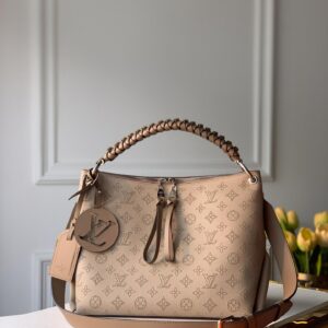 Louis Vuitton Beaubourg Hobo MM Mahina Beige Leather