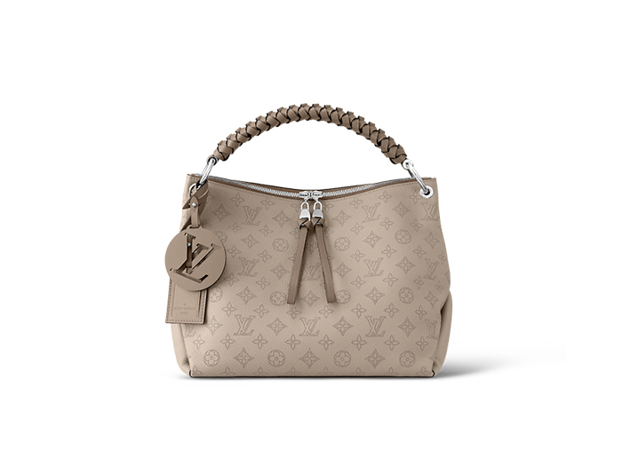 Louis Vuitton Beaubourg Hobo MM Mahina Beige Leather