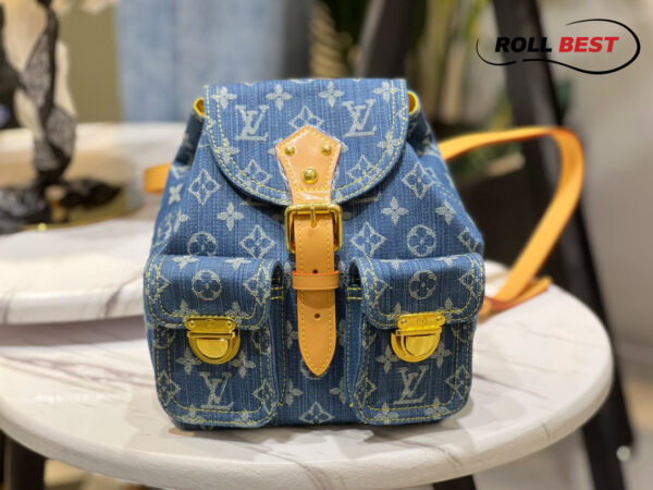 Louis Vuitton Sac a Dos Backpack PM Blue Denim
