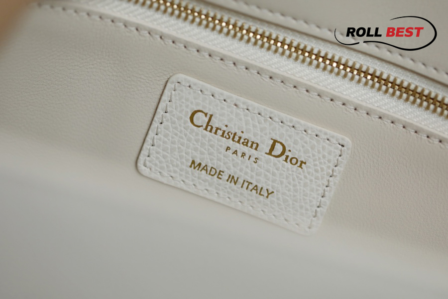 Túi Christian Dior 30 Montaigne Chain Flap Bag White Gold