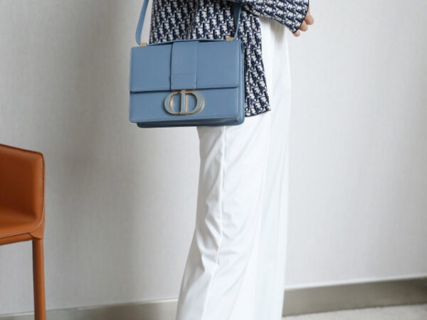 Túi Dior 30 Montaigne Bag Blue Gold