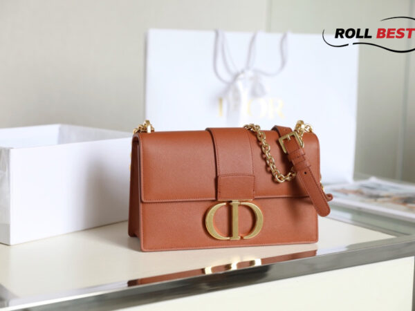 Túi Dior 30 Montaigne Bag Brown Gold