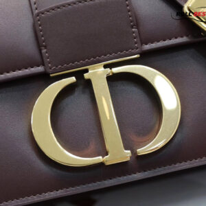 Túi Dior 30 Montaigne Bag Burgundy Box Calfskin