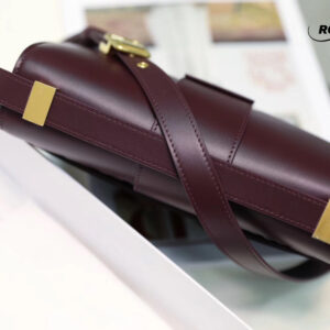 Túi Dior 30 Montaigne Bag Burgundy Box Calfskin