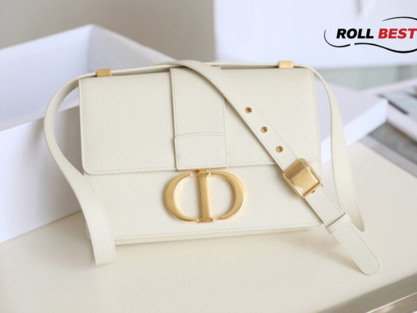 Túi Dior 30 Montaigne Bag Latte Box Calfskin