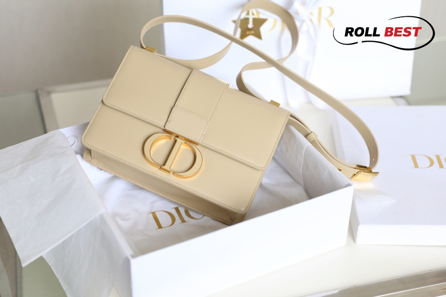 Túi Dior 30 Montaigne Bag Pale Yellow Box Calfskin