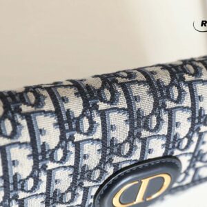 Túi Dior Bobby East- West Bag Blue Oblique Jacquard