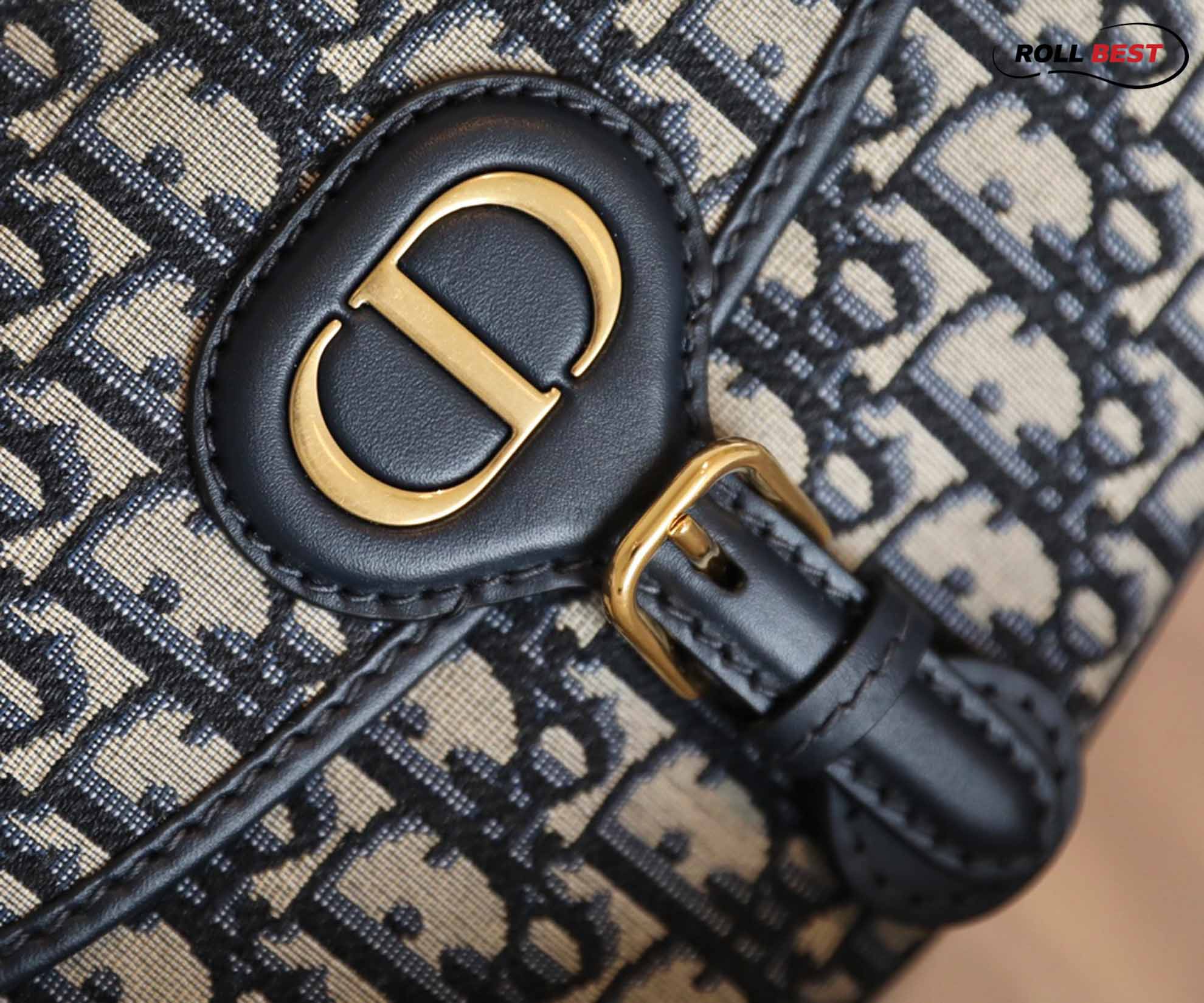 Túi Dior Bobby East West Bag Blue Oblique Jacquard