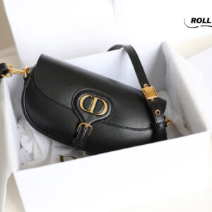 Túi Dior Bobby East-West Bag Đen Box Calfskin