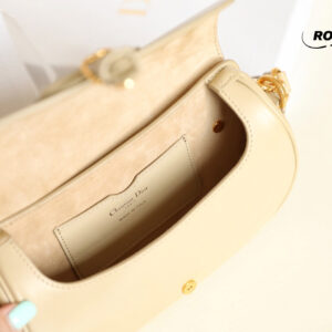 Túi Dior Bobby East-West Bag Vàng Nhạt Box Calfskin