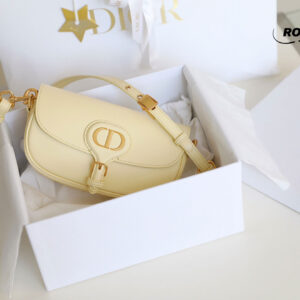 Túi Dior Bobby East-West Pale Yellow Box Calfskin