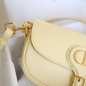 Túi Dior Bobby East-West Pale Yellow Box Calfskin