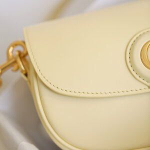 Túi Dior Bobby East-West Pale Yellow Box Calfskin