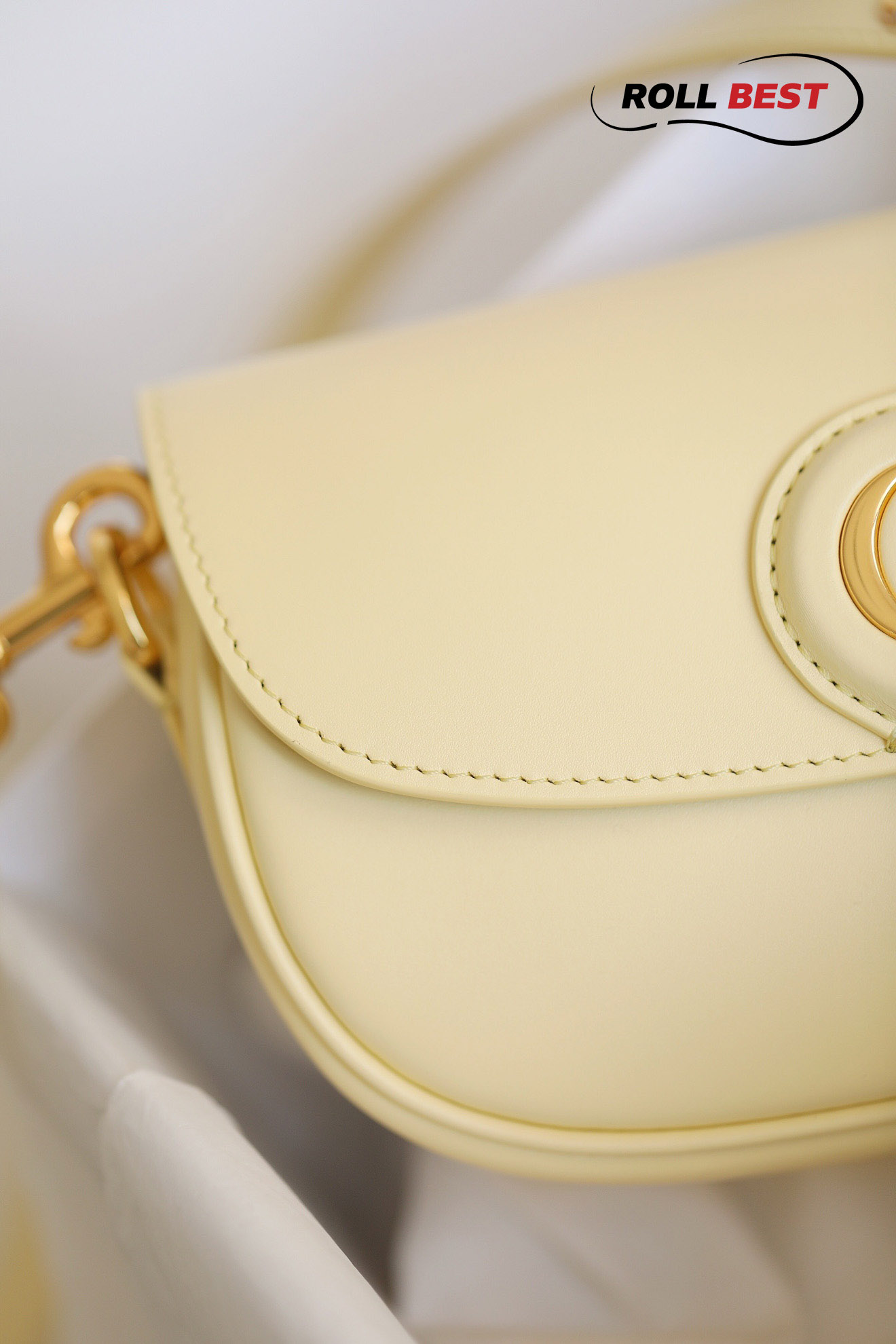 Túi Dior Bobby East-West Pale Yellow Box Calfskin