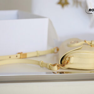 Túi Dior Bobby East-West Pale Yellow Box Calfskin