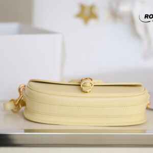 Túi Dior Bobby East-West Pale Yellow Box Calfskin