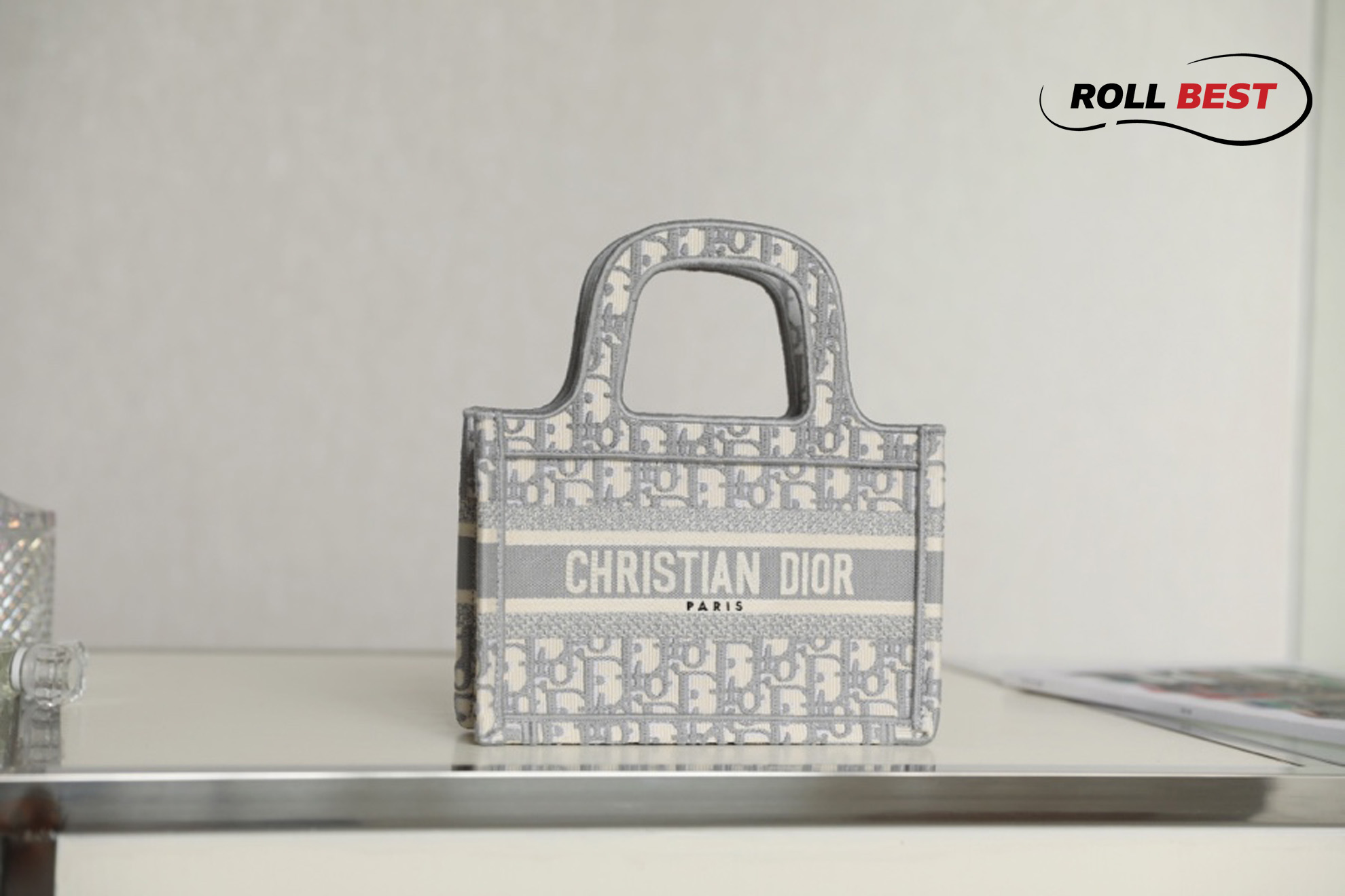 Túi Dior Book Tote Mini Gray