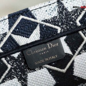 Túi Dior Book Tote Mini Xanh Than Trắng Medium