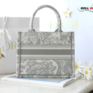 Túi Dior Book Tote Tiger Gray