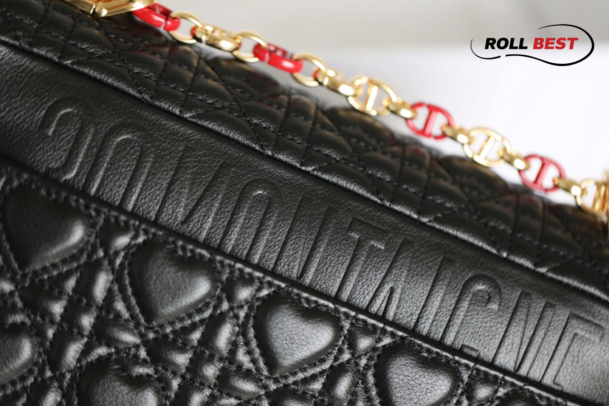 Túi Dior Caro Bag Medium Dioramour Black