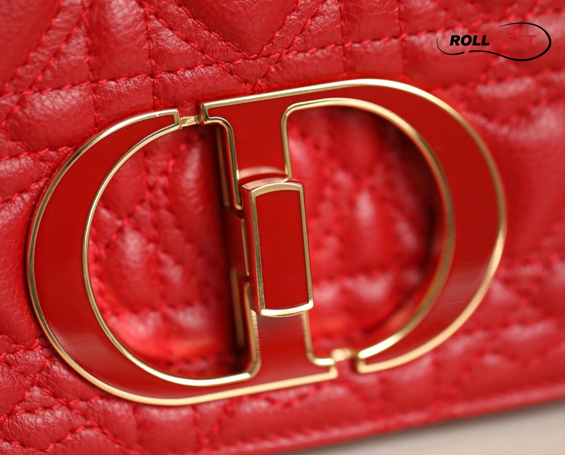 Túi Dior Caro Bag Medium Dioramour Red Mini