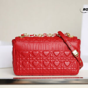 Túi Dior Caro Bag Medium Dioramour Red Mini