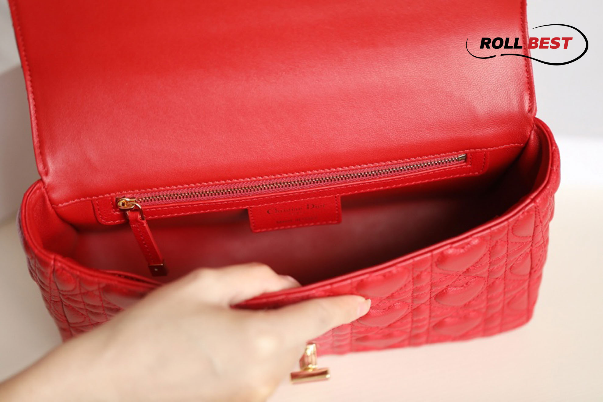 Túi Dior Caro Bag Medium Dioramour Red Mini