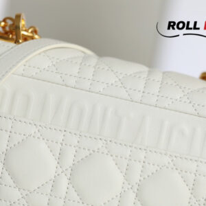 Túi Dior Caro Bag Stone White Supple Cannage Calfskin Women Mini