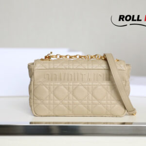 Túi Dior Caro Bag Stone Yellow Supple Cannage Calfskin Women