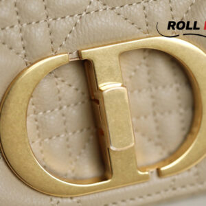 Túi Dior Caro Bag Stone Yellow Supple Cannage Calfskin Women