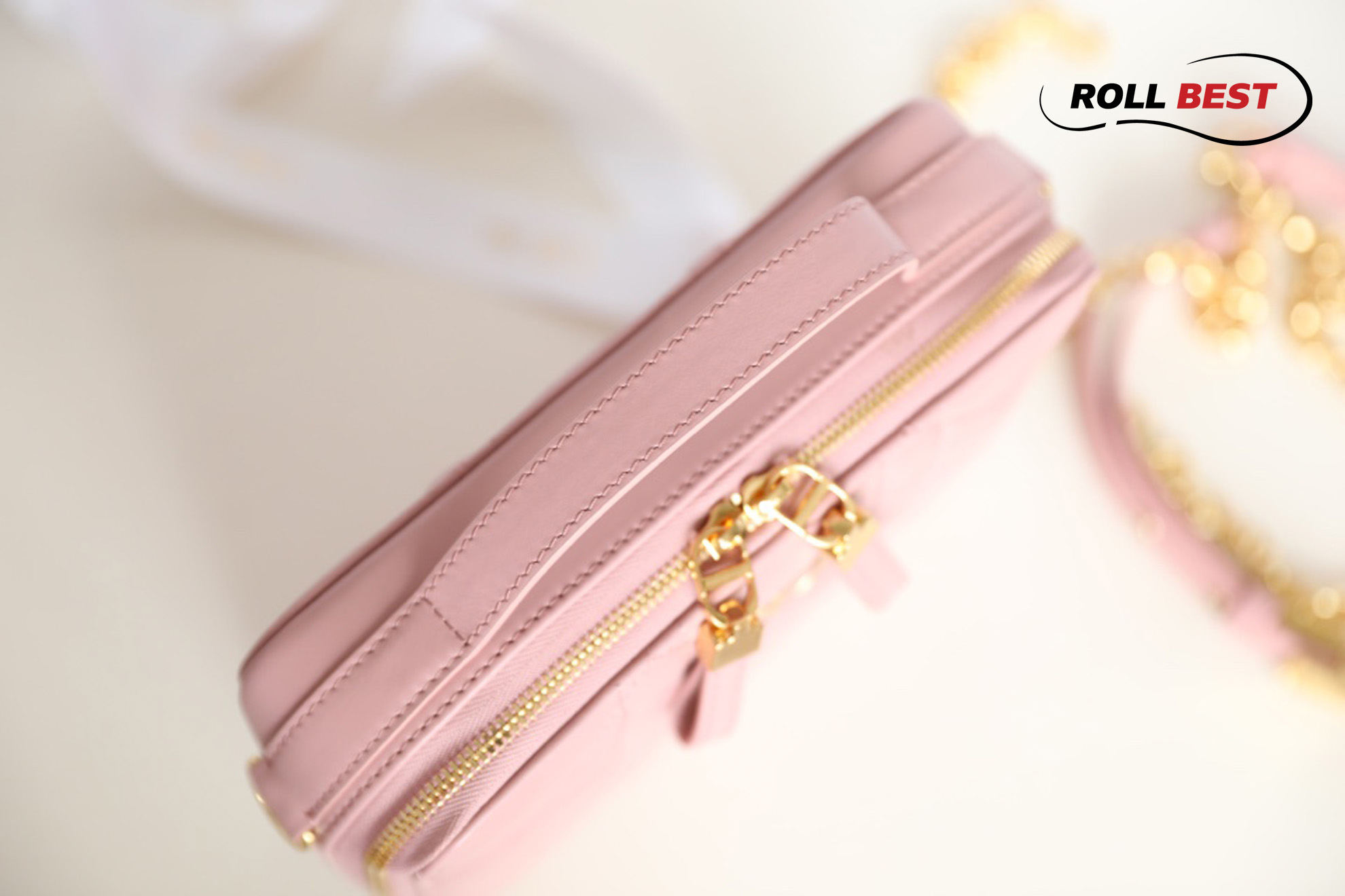 Túi Dior Caro Box Bag Pink Calfskin