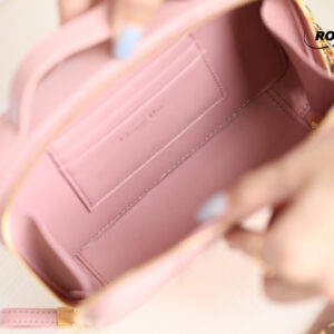 Túi Dior Caro Box Bag Pink Calfskin