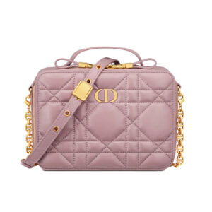 Túi Dior Caro Box Bag Pink Calfskin