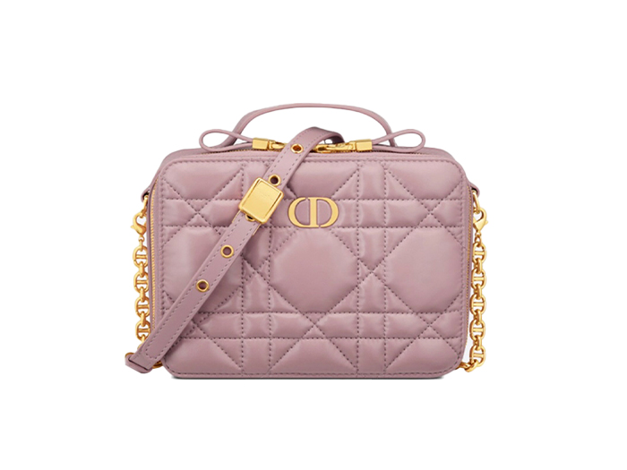 Túi Dior Caro Box Bag Pink Calfskin